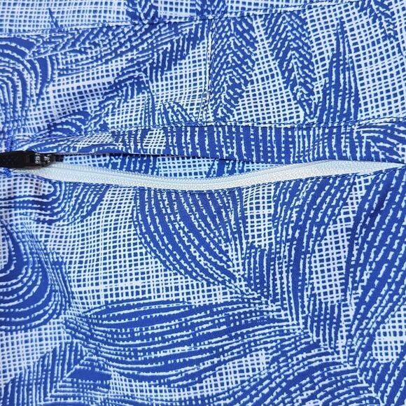 Rhone 7" Point Break Board Short in Blue Palm Men's Size 34 Velcro Tie Swim - Picture 6 of 12